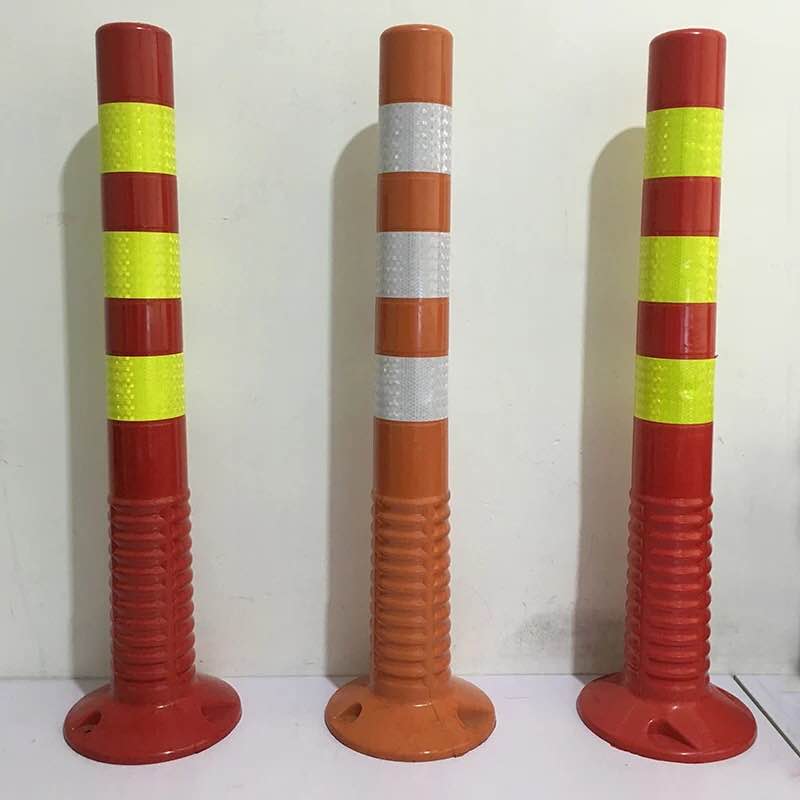 45CM警示柱弹力柱 道路标柱引导柱 道路防撞道口标 交通设施